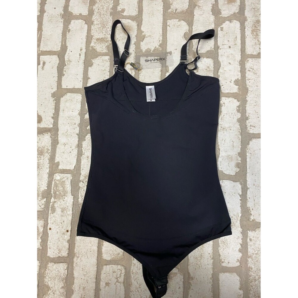 ShaperX Women's Black Shapewear Bodysuit